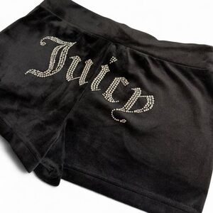 Juicy Couture Big Bling Velour Track Shorts